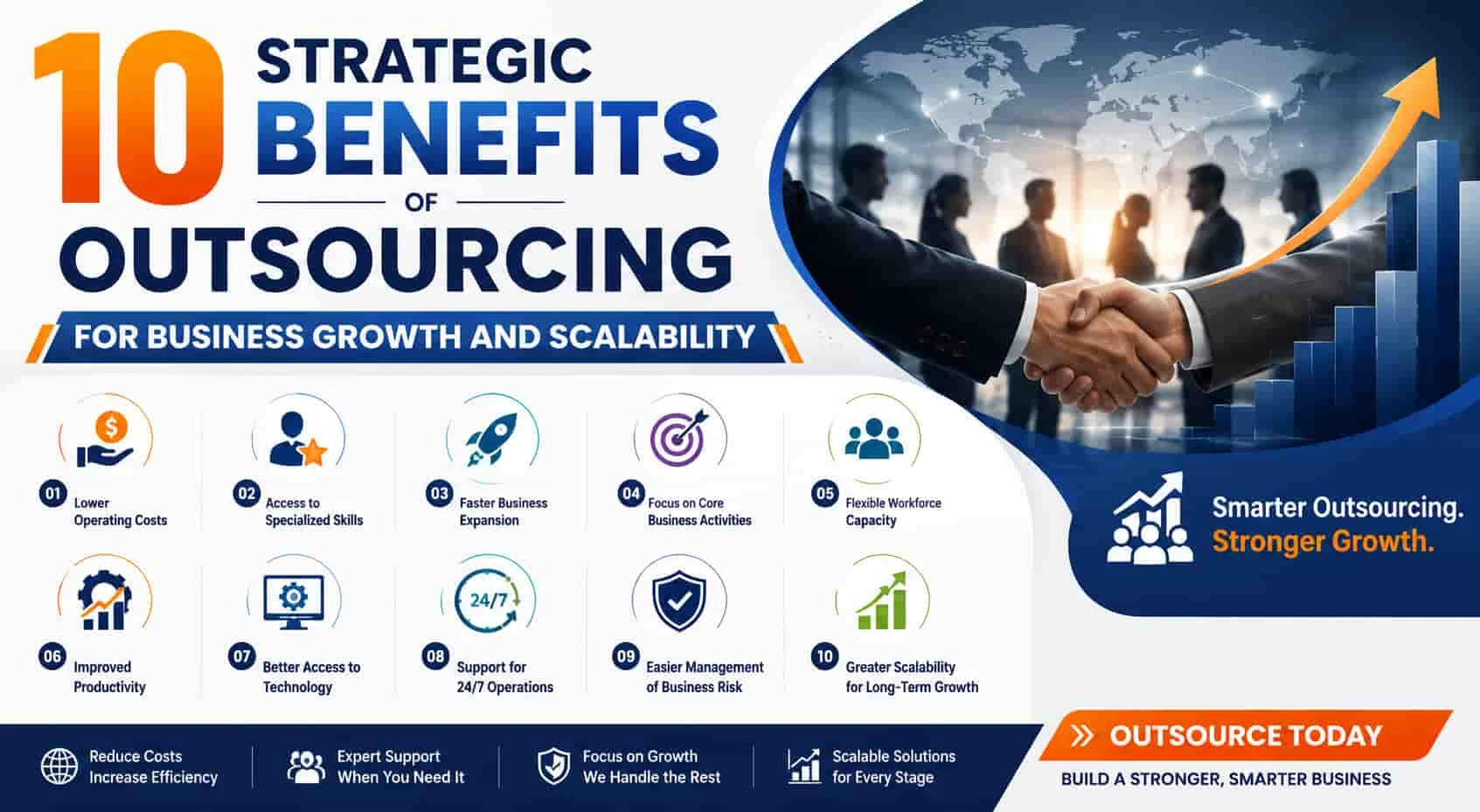10 Strategic Benefits of Outsourcing for Business Growth and Scalability